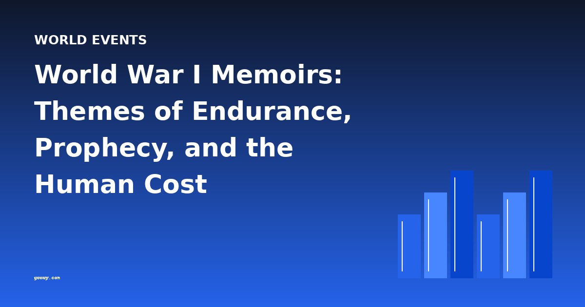 World War I Memoirs: Themes of Endurance, Prophecy, and the Human Cost