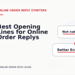Best Opening Lines for Online Order Replys