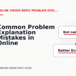 Common Problem Explanation Mistakes in Online Order Reply English
